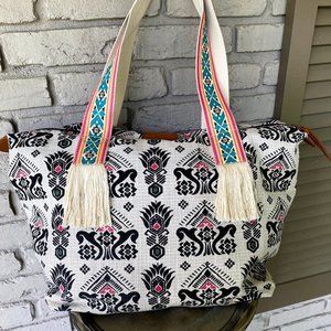 New Large Boho Weekender Overnight Travel Duffel Bag